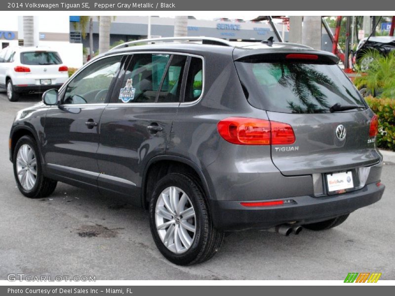 Pepper Gray Metallic / Black 2014 Volkswagen Tiguan SE