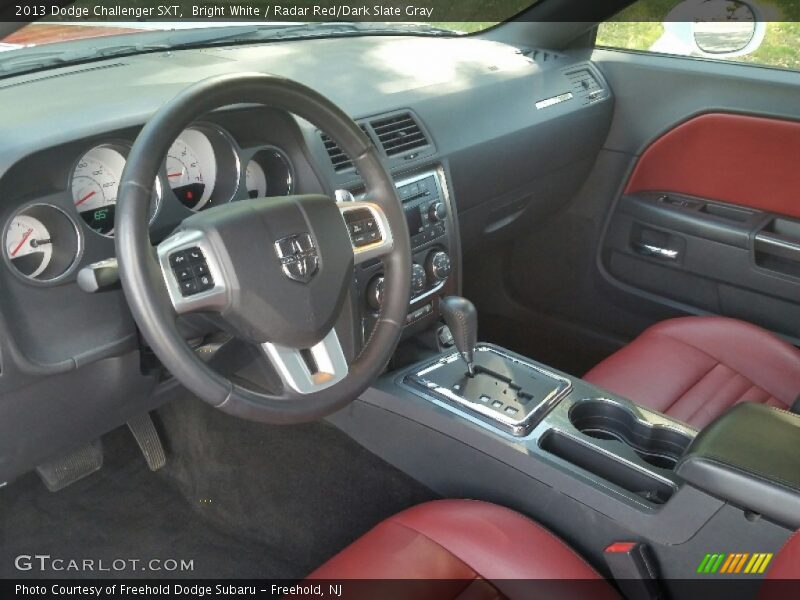  2013 Challenger SXT Radar Red/Dark Slate Gray Interior
