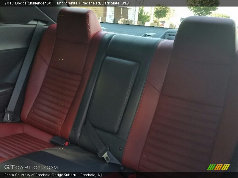 Bright White / Radar Red/Dark Slate Gray 2013 Dodge Challenger SXT