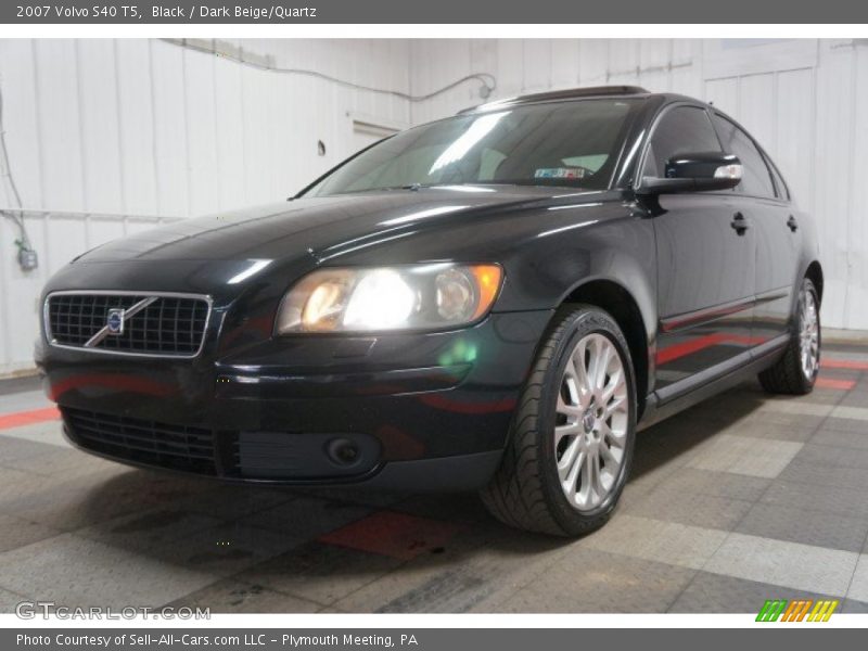 Black / Dark Beige/Quartz 2007 Volvo S40 T5