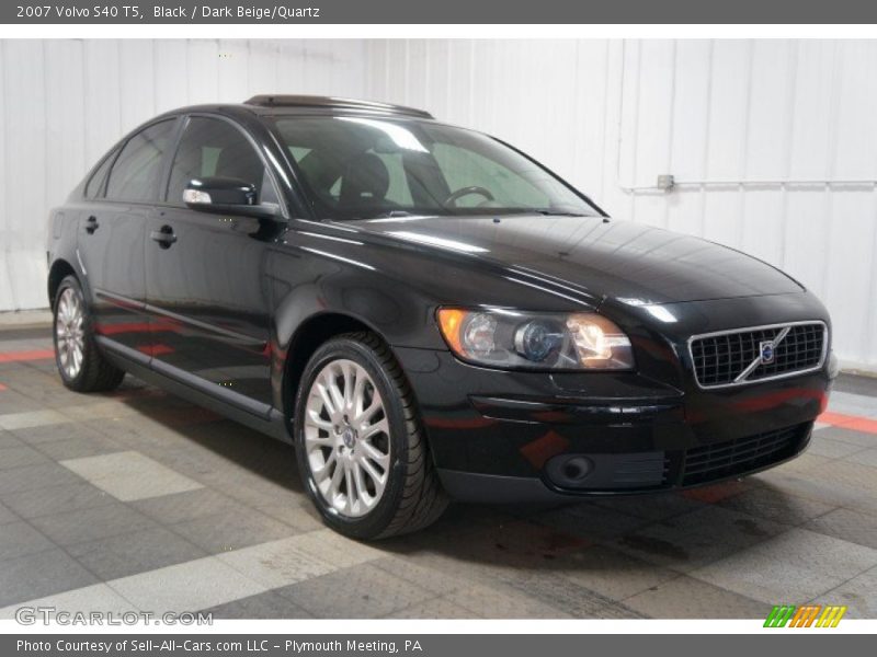 Black / Dark Beige/Quartz 2007 Volvo S40 T5
