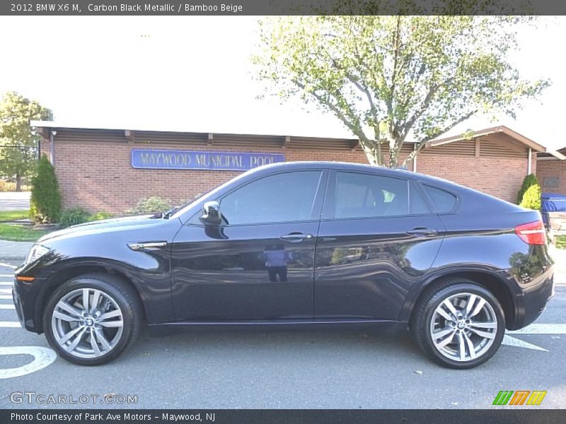 Carbon Black Metallic / Bamboo Beige 2012 BMW X6 M