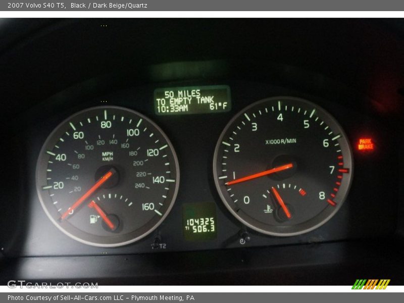 Black / Dark Beige/Quartz 2007 Volvo S40 T5