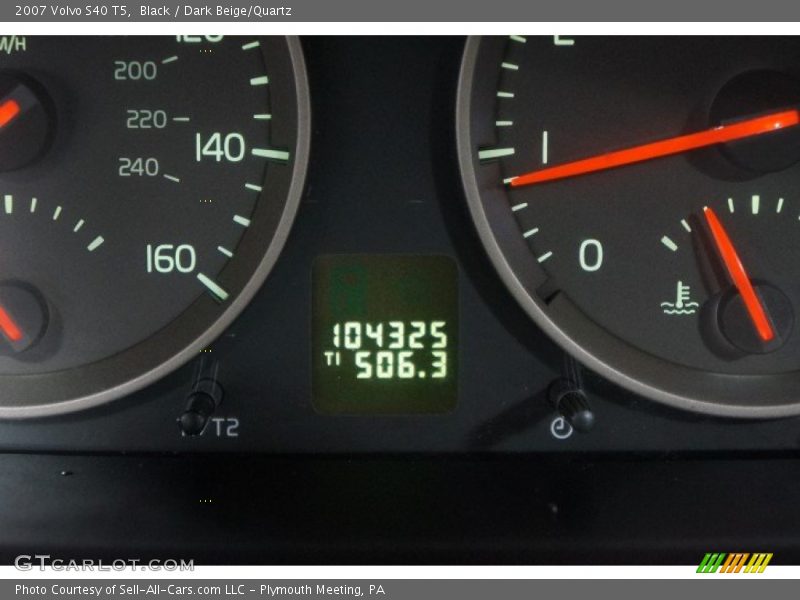 Black / Dark Beige/Quartz 2007 Volvo S40 T5