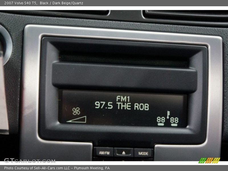 Black / Dark Beige/Quartz 2007 Volvo S40 T5
