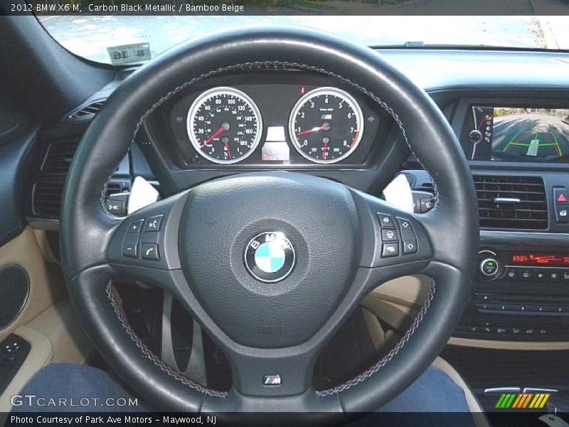 Carbon Black Metallic / Bamboo Beige 2012 BMW X6 M