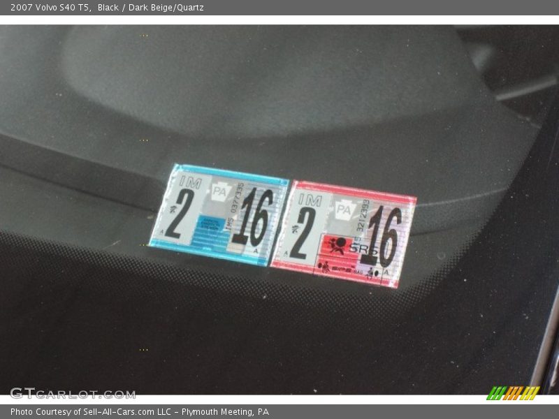 Black / Dark Beige/Quartz 2007 Volvo S40 T5