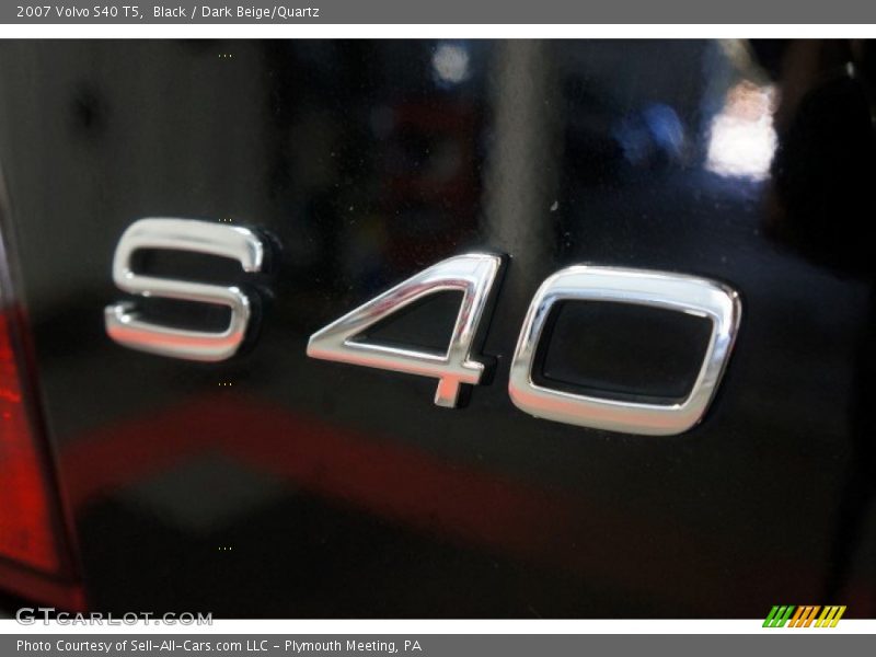 Black / Dark Beige/Quartz 2007 Volvo S40 T5
