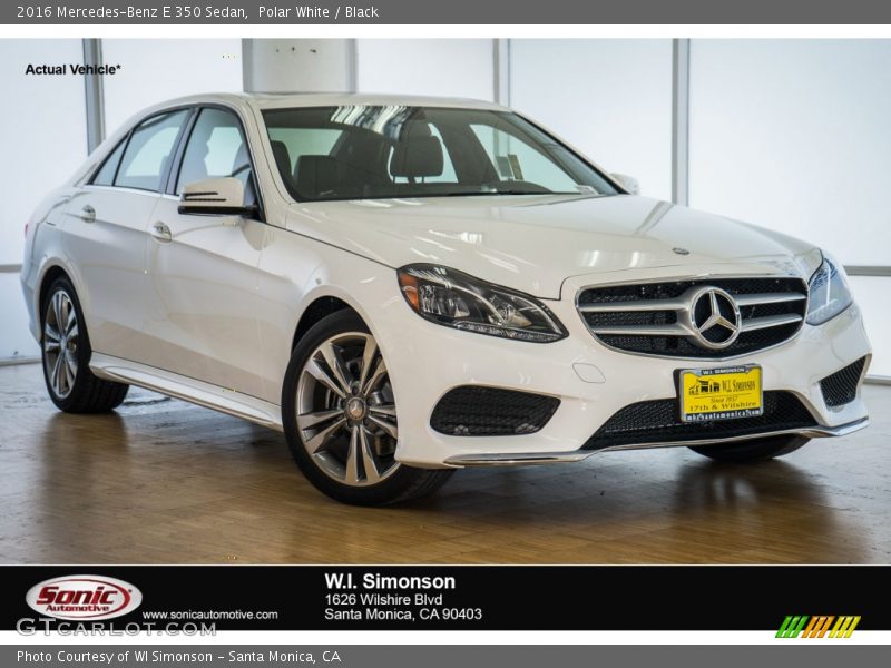 Polar White / Black 2016 Mercedes-Benz E 350 Sedan