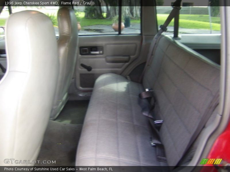 Flame Red / Gray 1996 Jeep Cherokee Sport 4WD