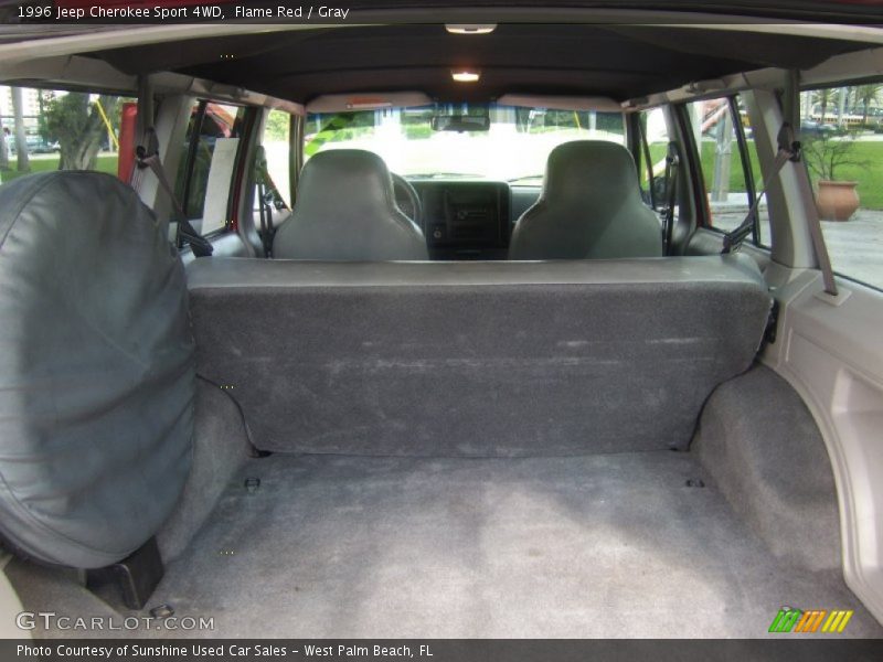 Flame Red / Gray 1996 Jeep Cherokee Sport 4WD