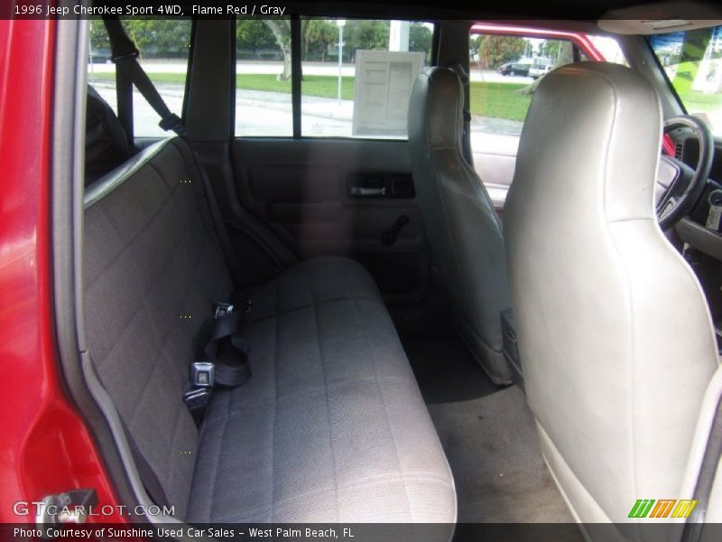Flame Red / Gray 1996 Jeep Cherokee Sport 4WD