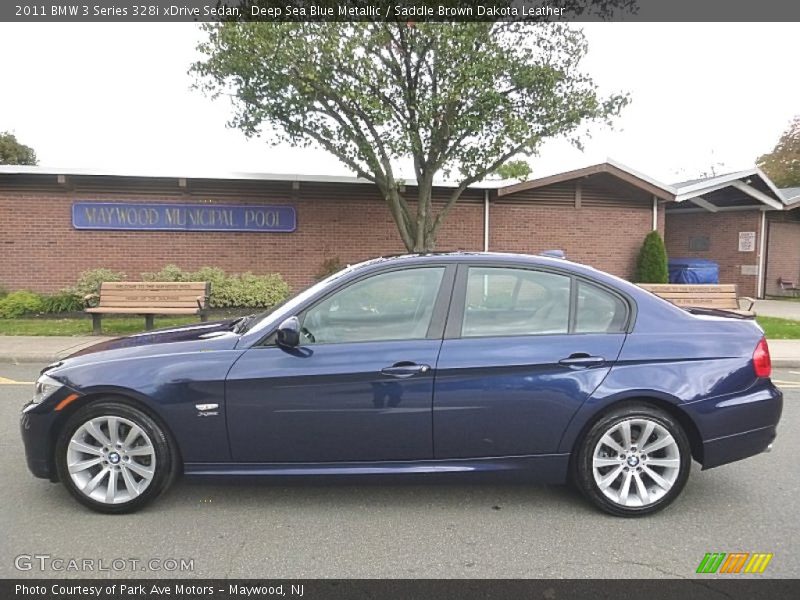 Deep Sea Blue Metallic / Saddle Brown Dakota Leather 2011 BMW 3 Series 328i xDrive Sedan