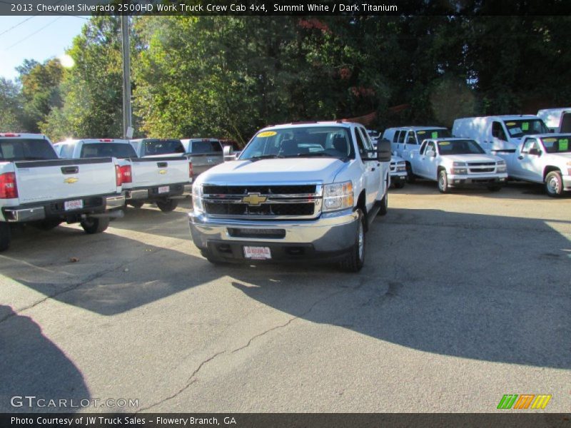 Summit White / Dark Titanium 2013 Chevrolet Silverado 2500HD Work Truck Crew Cab 4x4