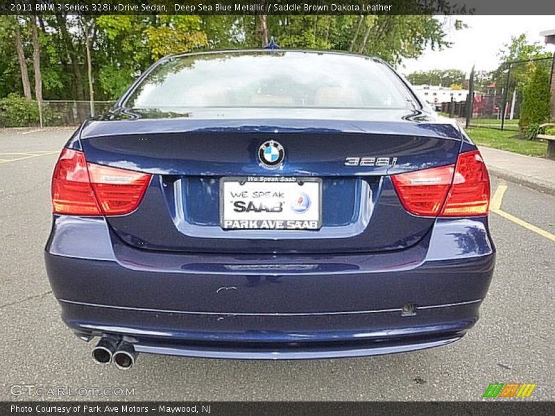 Deep Sea Blue Metallic / Saddle Brown Dakota Leather 2011 BMW 3 Series 328i xDrive Sedan