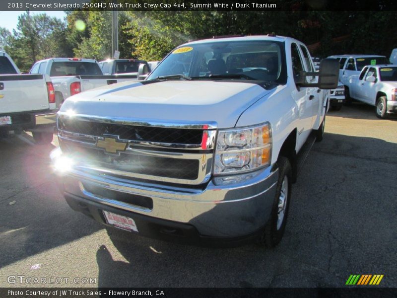 Summit White / Dark Titanium 2013 Chevrolet Silverado 2500HD Work Truck Crew Cab 4x4