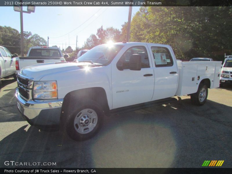 Summit White / Dark Titanium 2013 Chevrolet Silverado 2500HD Work Truck Crew Cab 4x4