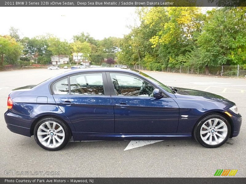 Deep Sea Blue Metallic / Saddle Brown Dakota Leather 2011 BMW 3 Series 328i xDrive Sedan