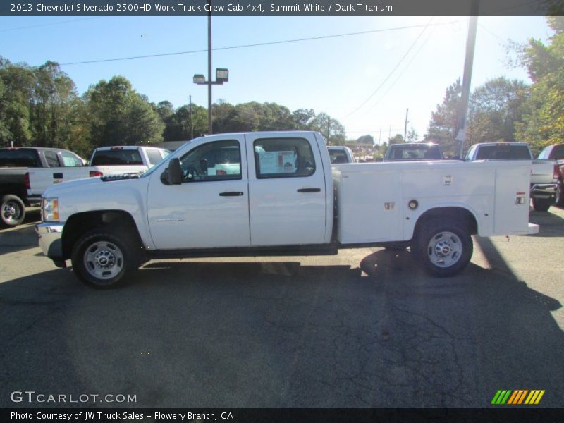 Summit White / Dark Titanium 2013 Chevrolet Silverado 2500HD Work Truck Crew Cab 4x4