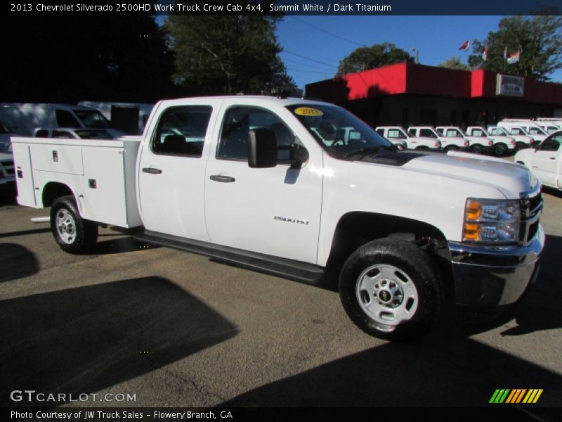 Summit White / Dark Titanium 2013 Chevrolet Silverado 2500HD Work Truck Crew Cab 4x4