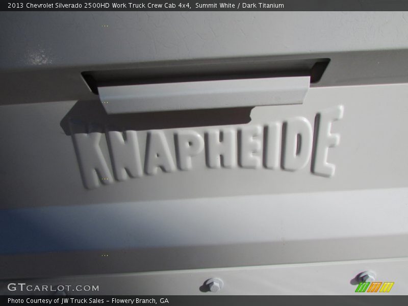 Summit White / Dark Titanium 2013 Chevrolet Silverado 2500HD Work Truck Crew Cab 4x4