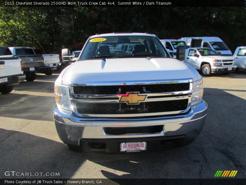 Summit White / Dark Titanium 2013 Chevrolet Silverado 2500HD Work Truck Crew Cab 4x4