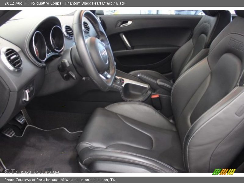 Front Seat of 2012 TT RS quattro Coupe