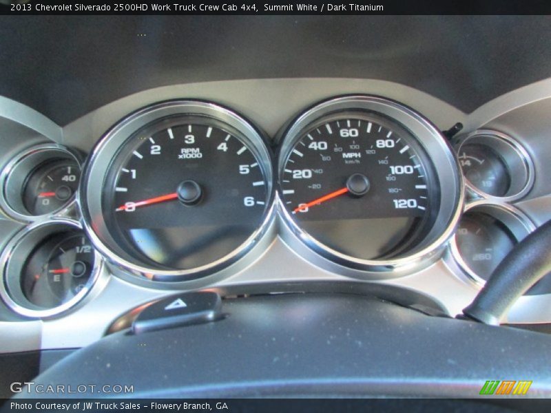 Summit White / Dark Titanium 2013 Chevrolet Silverado 2500HD Work Truck Crew Cab 4x4
