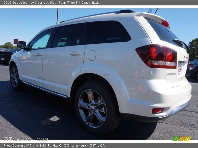 Pearl White Tri-Coat / Black 2016 Dodge Journey Crossroad Plus