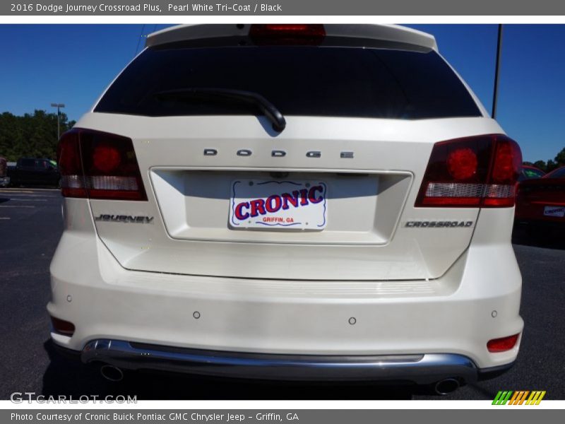 Pearl White Tri-Coat / Black 2016 Dodge Journey Crossroad Plus