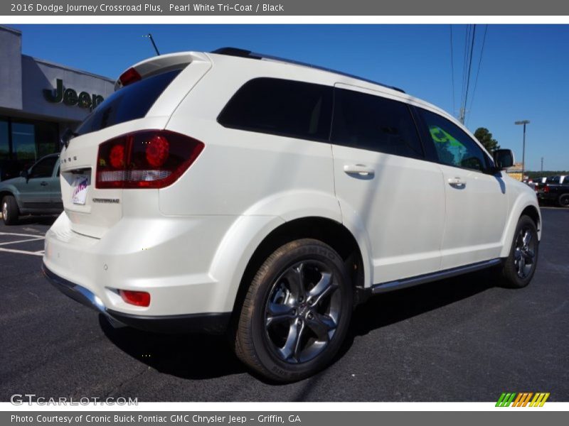 Pearl White Tri-Coat / Black 2016 Dodge Journey Crossroad Plus