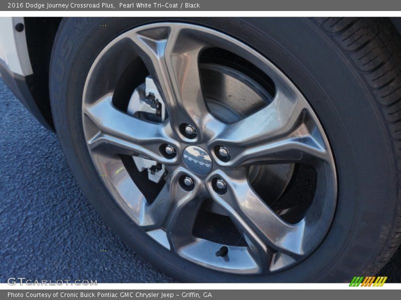 Pearl White Tri-Coat / Black 2016 Dodge Journey Crossroad Plus
