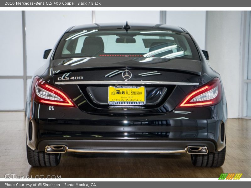 Black / Black 2016 Mercedes-Benz CLS 400 Coupe