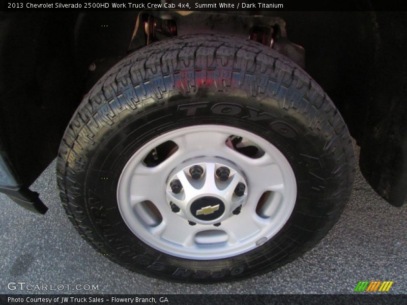 Summit White / Dark Titanium 2013 Chevrolet Silverado 2500HD Work Truck Crew Cab 4x4