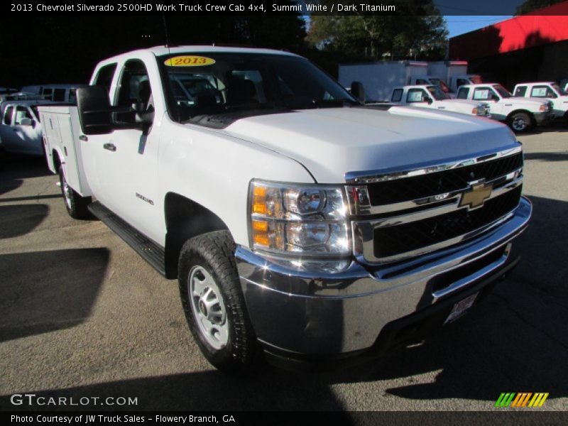 Summit White / Dark Titanium 2013 Chevrolet Silverado 2500HD Work Truck Crew Cab 4x4