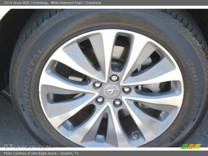 White Diamond Pearl / Graystone 2014 Acura MDX Technology