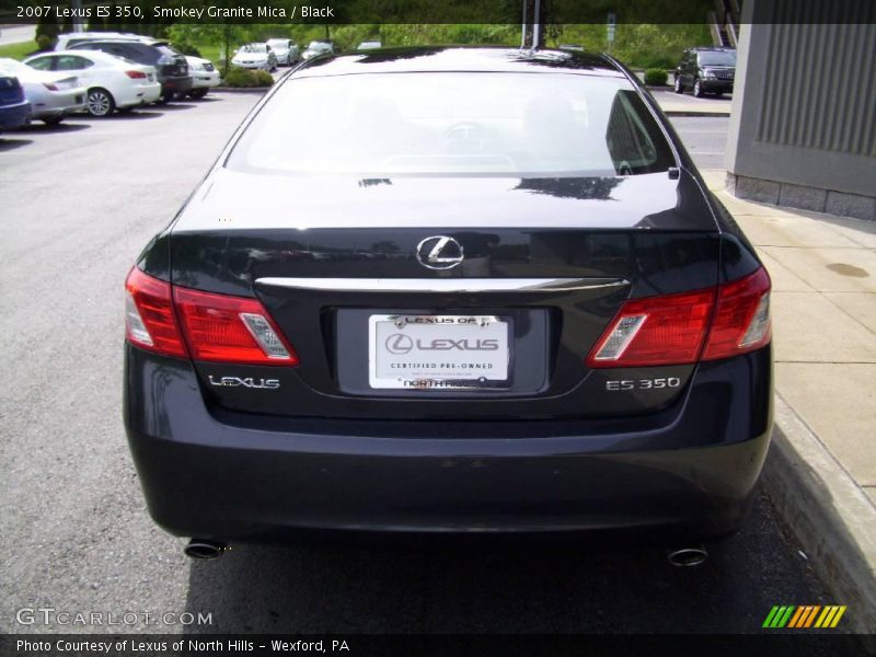 Smokey Granite Mica / Black 2007 Lexus ES 350