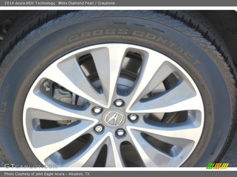 White Diamond Pearl / Graystone 2014 Acura MDX Technology
