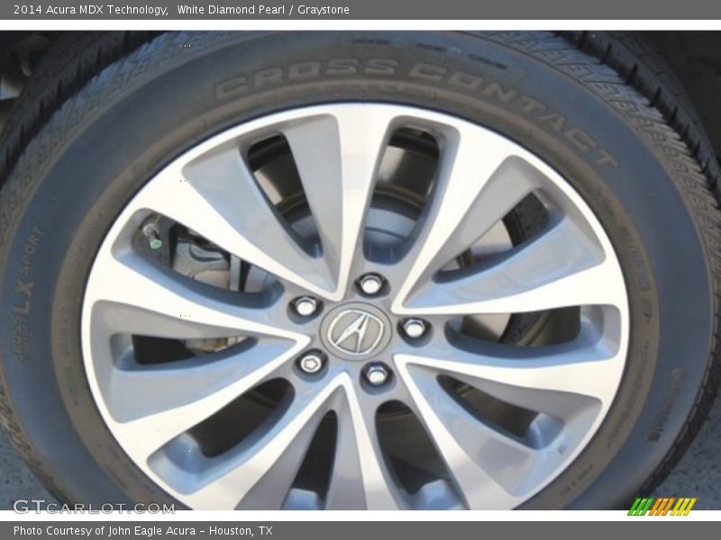 White Diamond Pearl / Graystone 2014 Acura MDX Technology