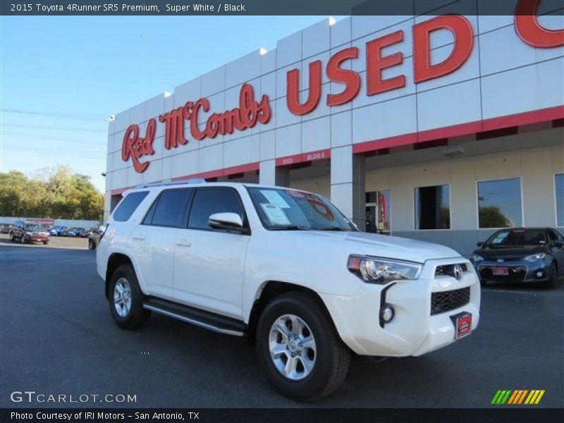 Super White / Black 2015 Toyota 4Runner SR5 Premium