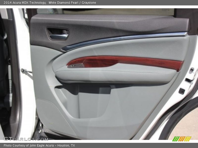 White Diamond Pearl / Graystone 2014 Acura MDX Technology