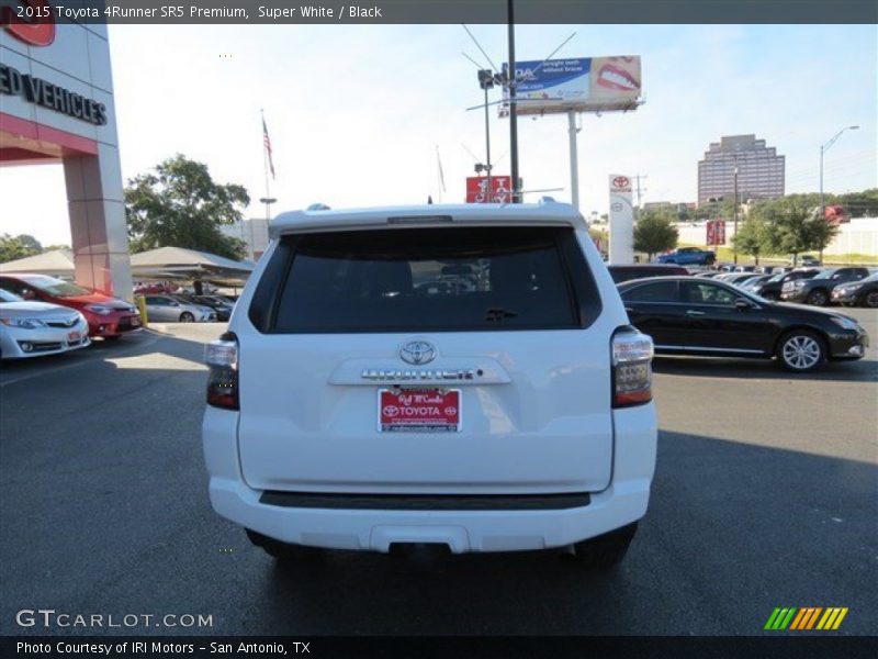 Super White / Black 2015 Toyota 4Runner SR5 Premium