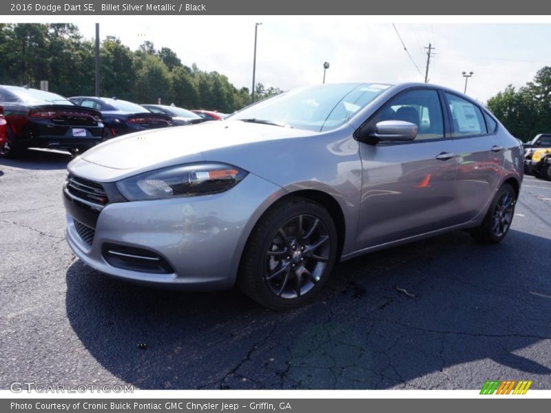 Billet Silver Metallic / Black 2016 Dodge Dart SE