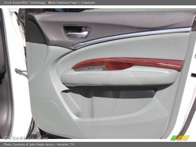 White Diamond Pearl / Graystone 2014 Acura MDX Technology