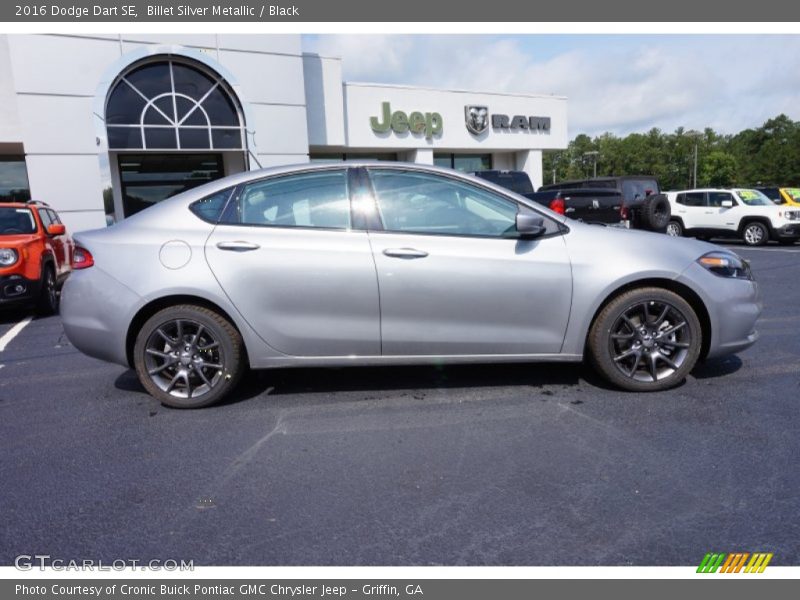 Billet Silver Metallic / Black 2016 Dodge Dart SE