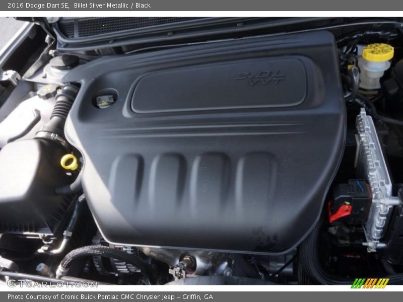 Billet Silver Metallic / Black 2016 Dodge Dart SE