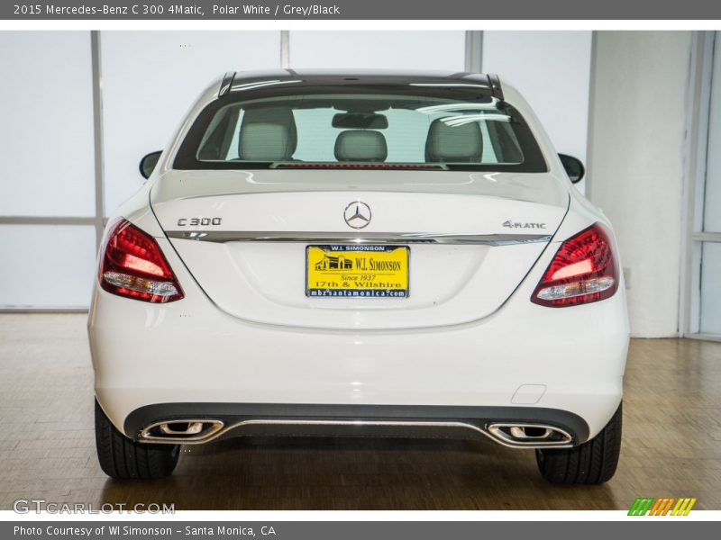 Polar White / Grey/Black 2015 Mercedes-Benz C 300 4Matic