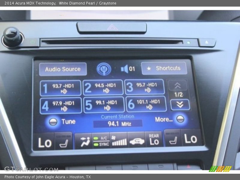 White Diamond Pearl / Graystone 2014 Acura MDX Technology