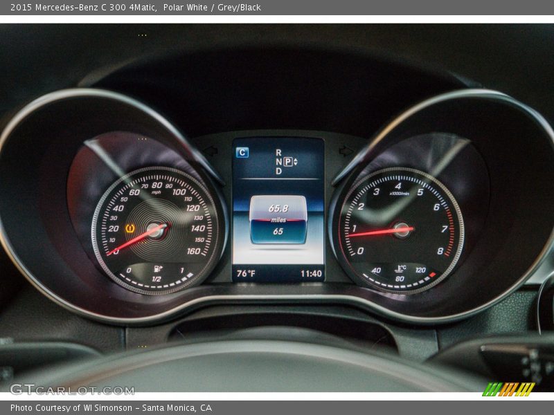Polar White / Grey/Black 2015 Mercedes-Benz C 300 4Matic
