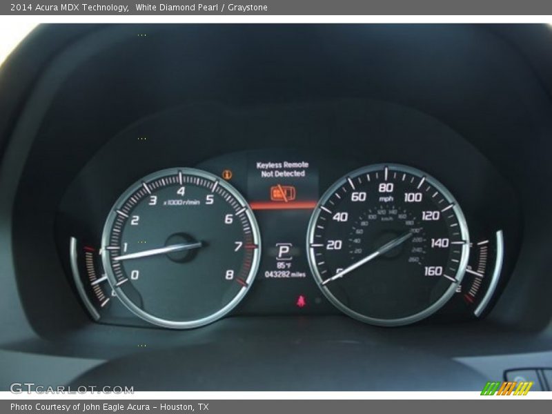 White Diamond Pearl / Graystone 2014 Acura MDX Technology